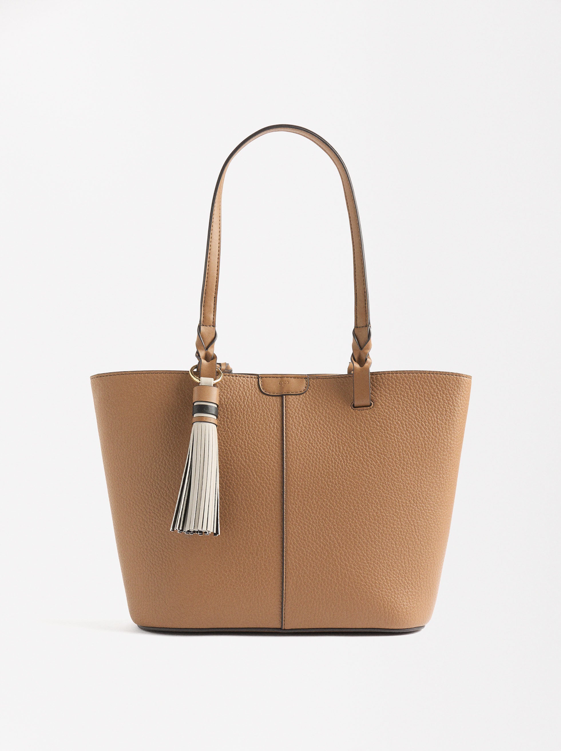 Bolso Shopper Con Colgante