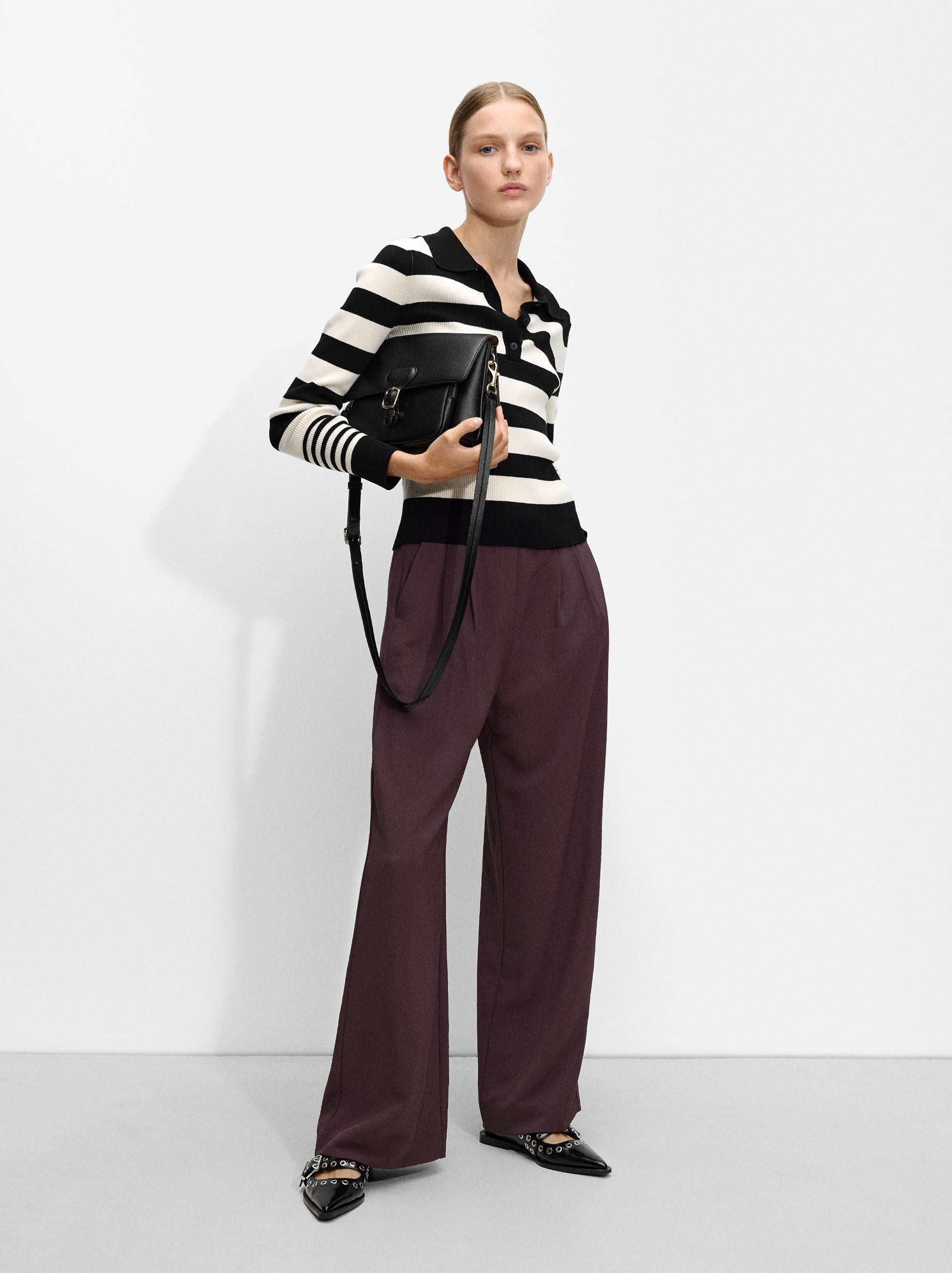 Pantalón Fluido Con Gancho