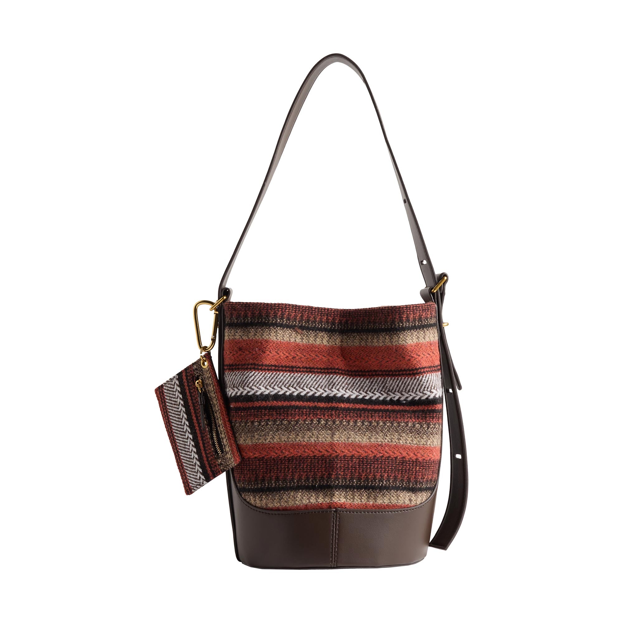 Bolso De Hombro Con Lana Y Colgante