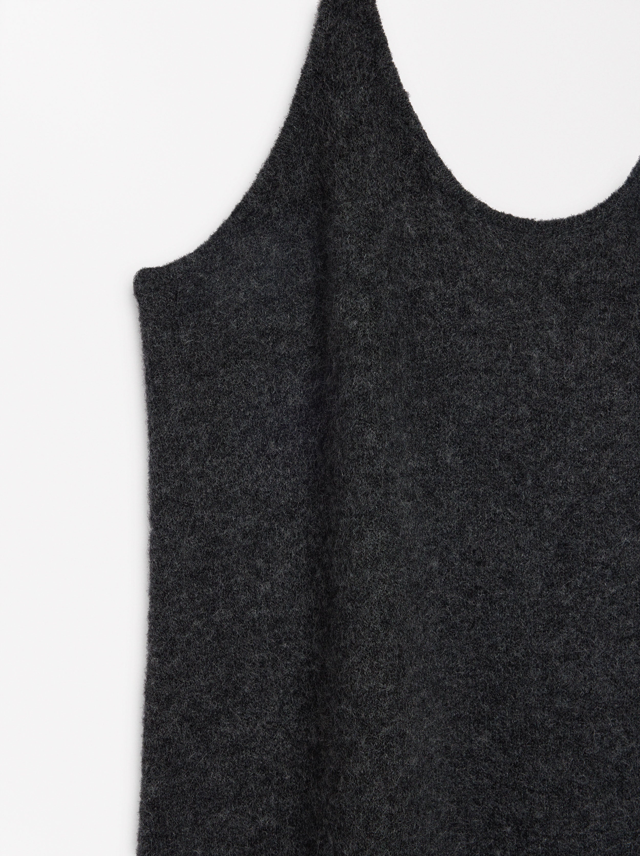 Vestido Largo De Punto Con Lana