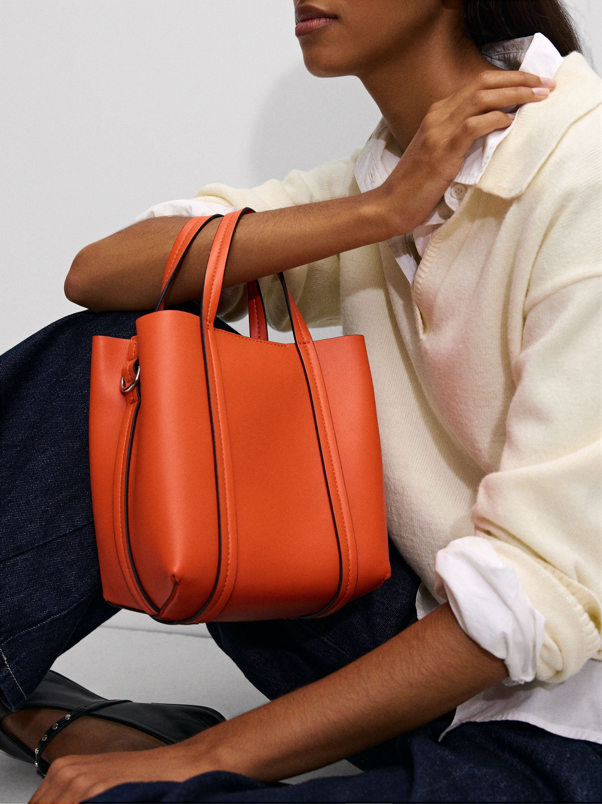 Bolso Tote Con Bandolera