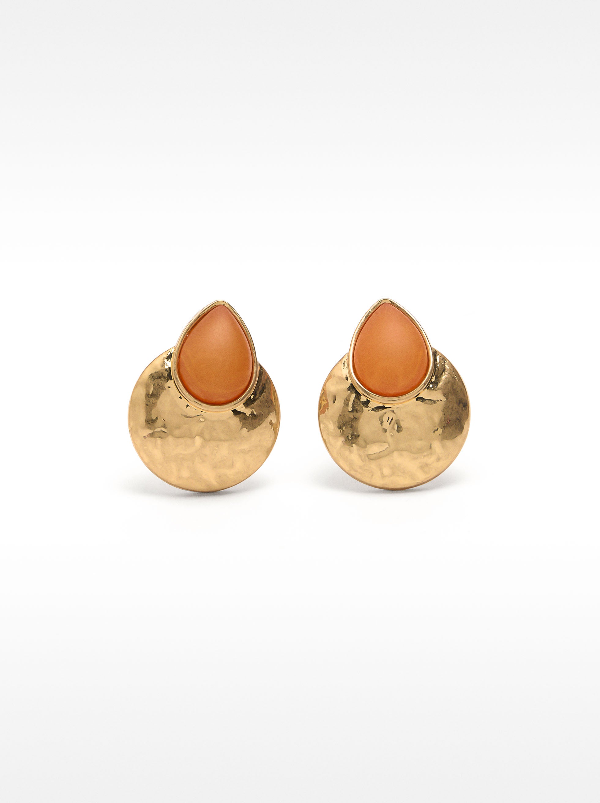 Aretes Redondos Con Resina