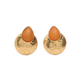 Pendientes Redondos Con Resina