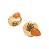 Pendientes Redondos Con Resina