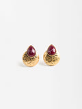 Aretes Redondos Con Resina