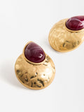 Aretes Redondos Con Resina
