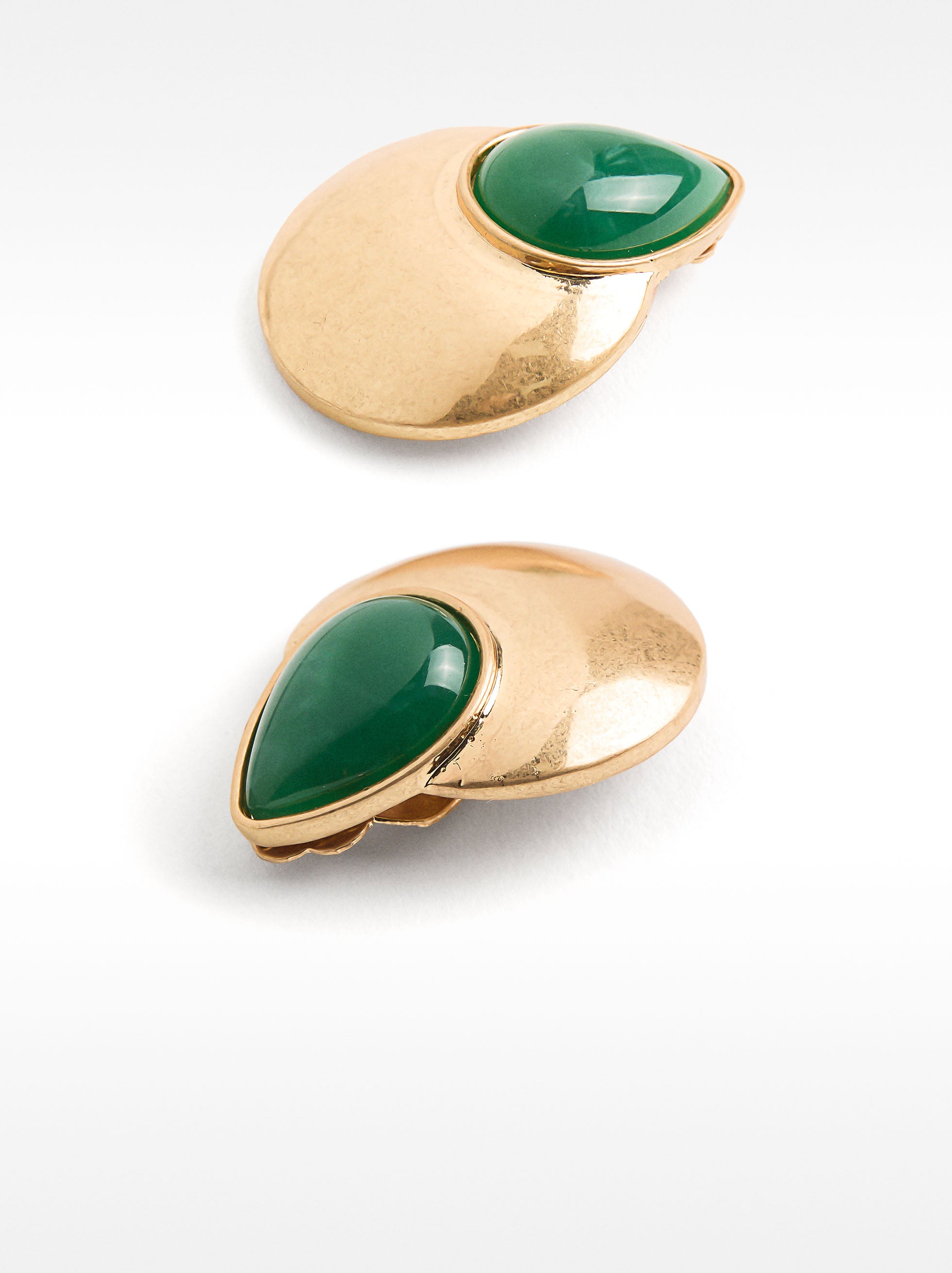 Aretes Redondos Con Resina