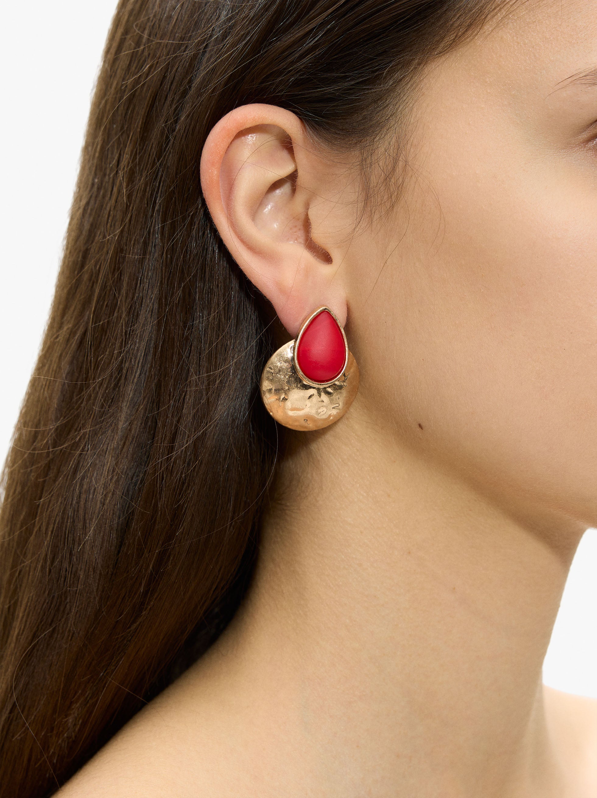 Pendientes Redondos De Resina