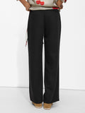 Pantalón Recto Con Lana