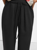 Pantalón Recto Con Lana