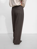 Pantalón Recto Con Lana