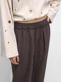Pantalón Recto Con Lana