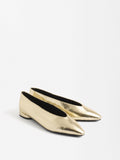 Zapatos Planos Metalizados