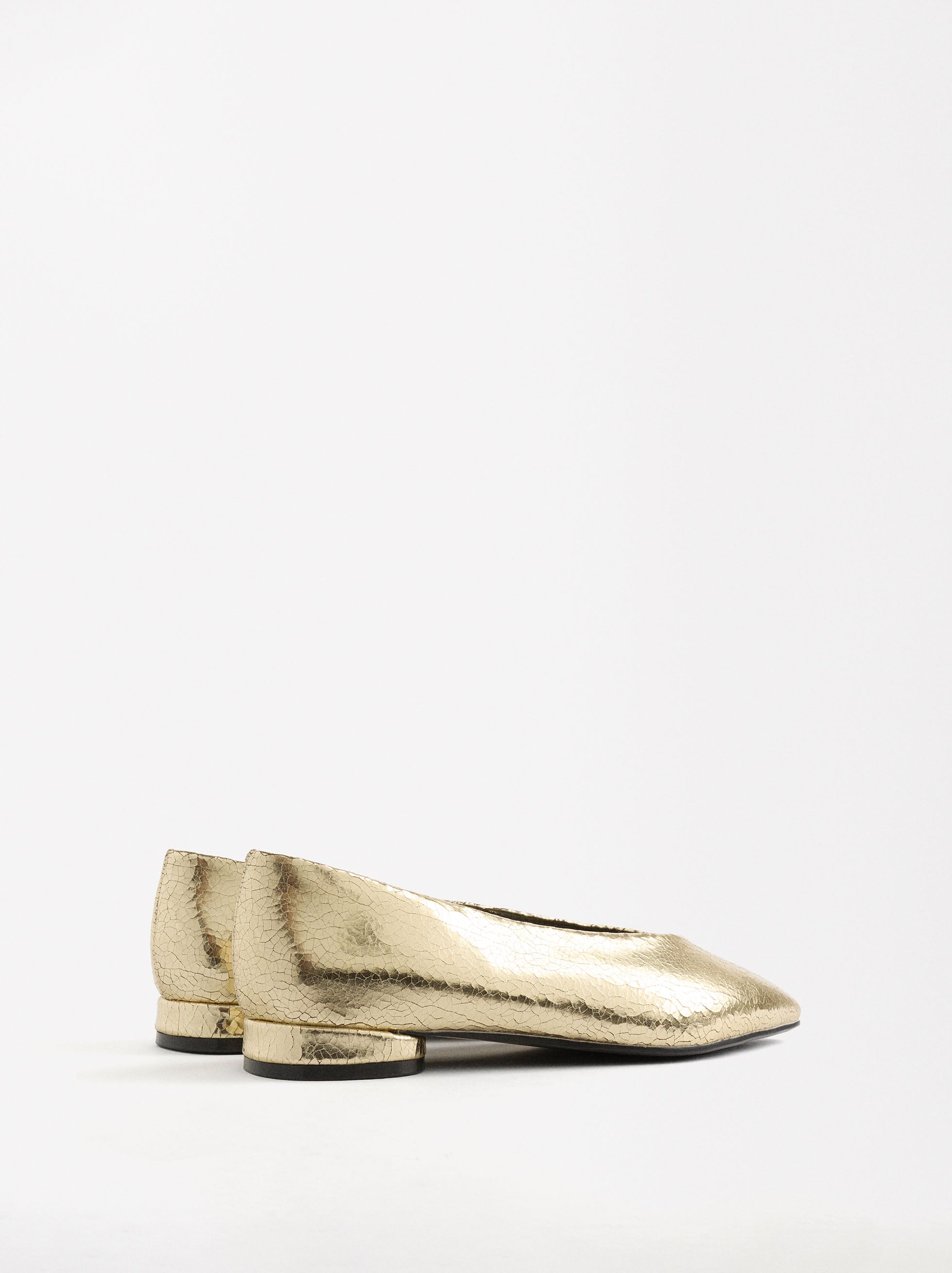 Zapatos Planos Metalizados