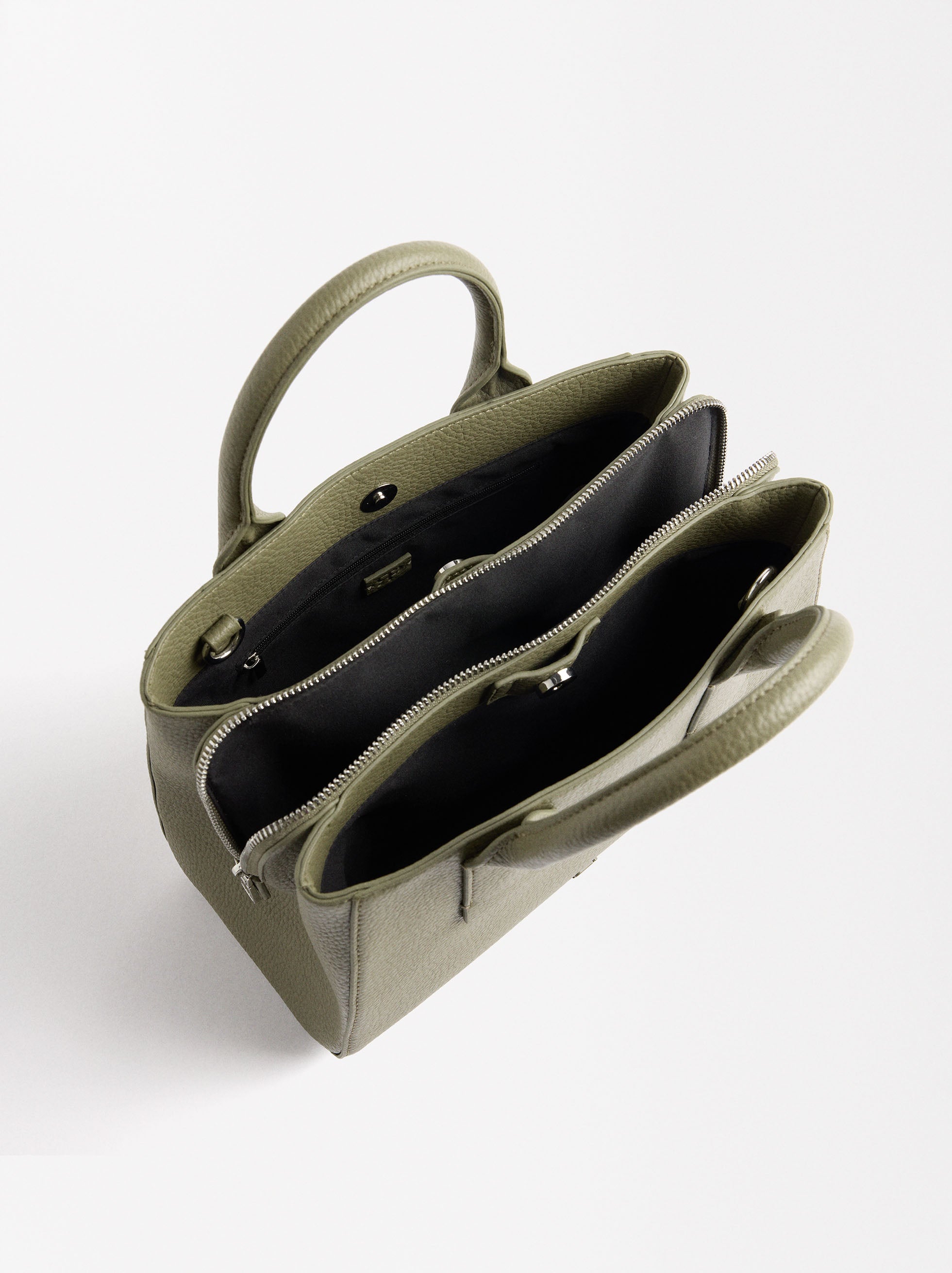 Bolso Tote Con Textura