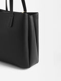 Cartera Tote Con Colgante