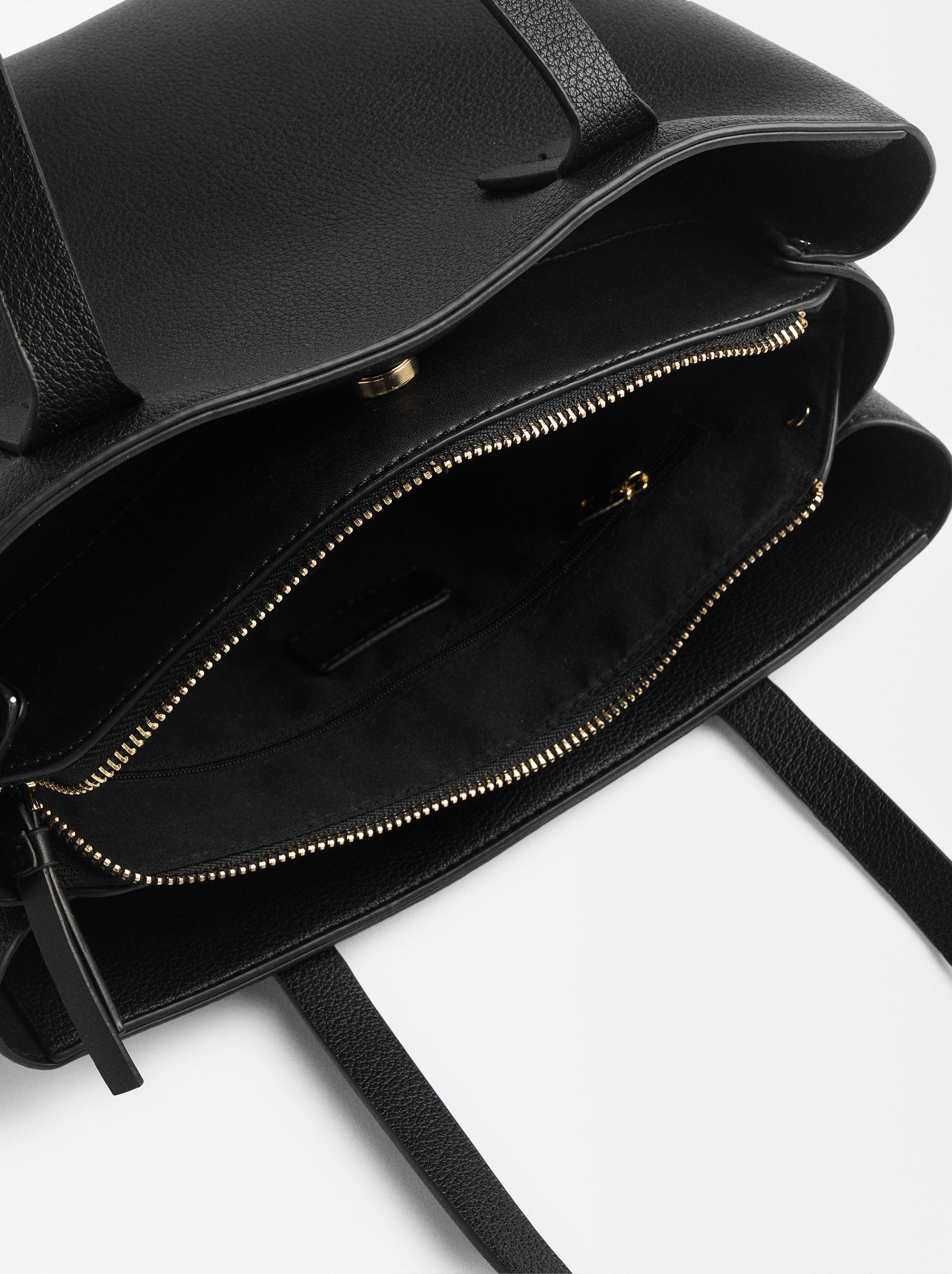 Cartera Tote Con Colgante