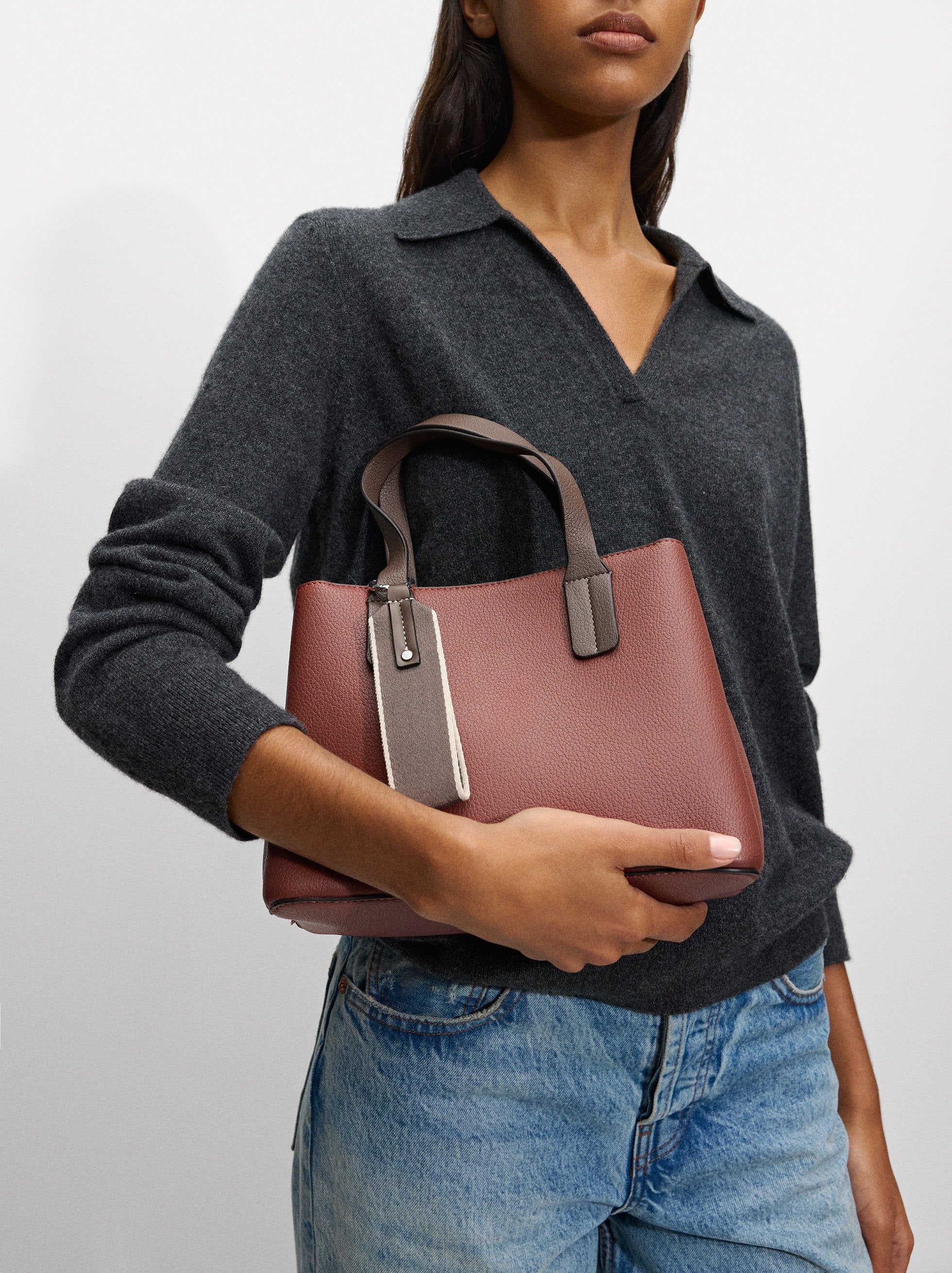 Bolso Tote Con Bandolera