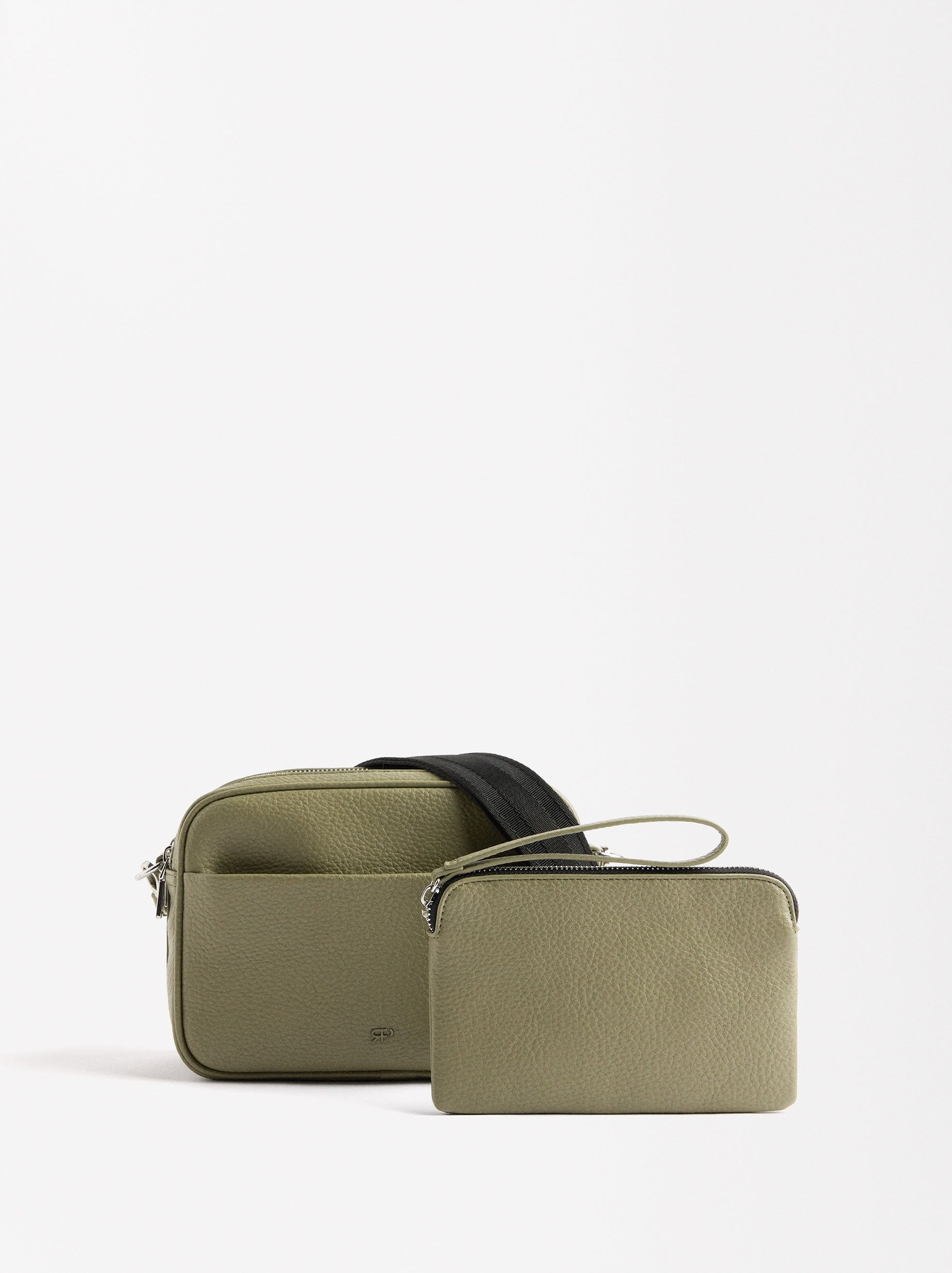Bolso Bandolera Con Bolsillos Exteriores