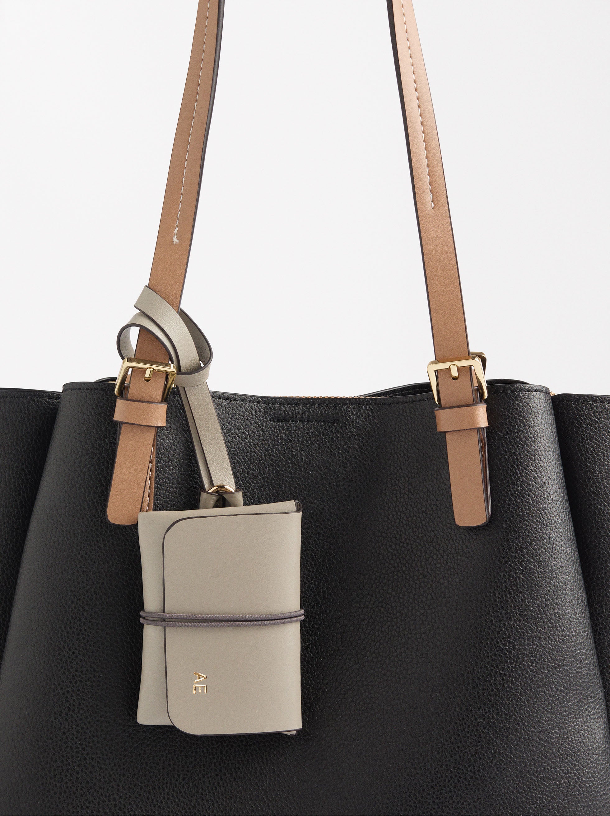 Bolso Tote Con Textura