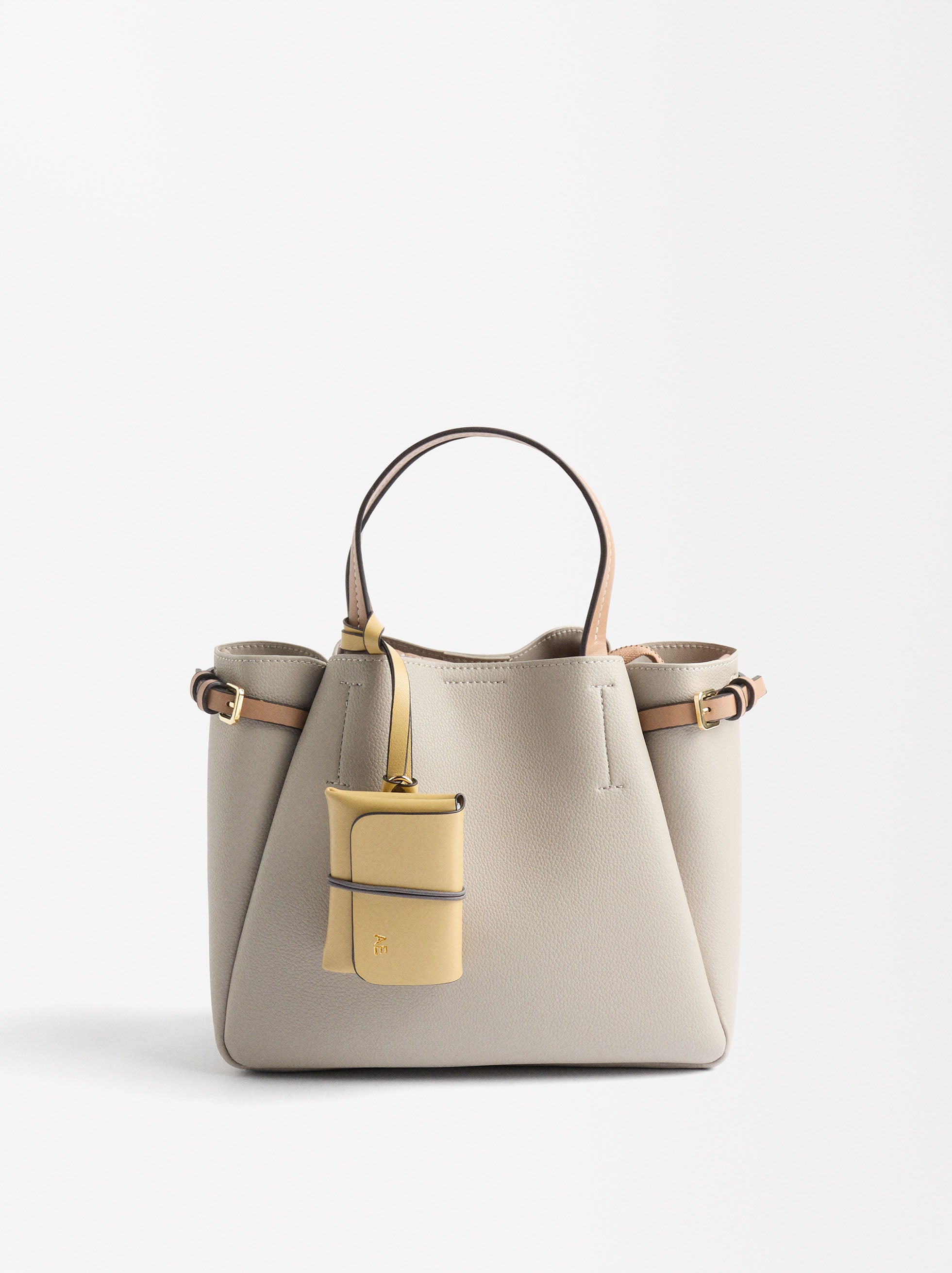 Bolso Tote Con Colgante