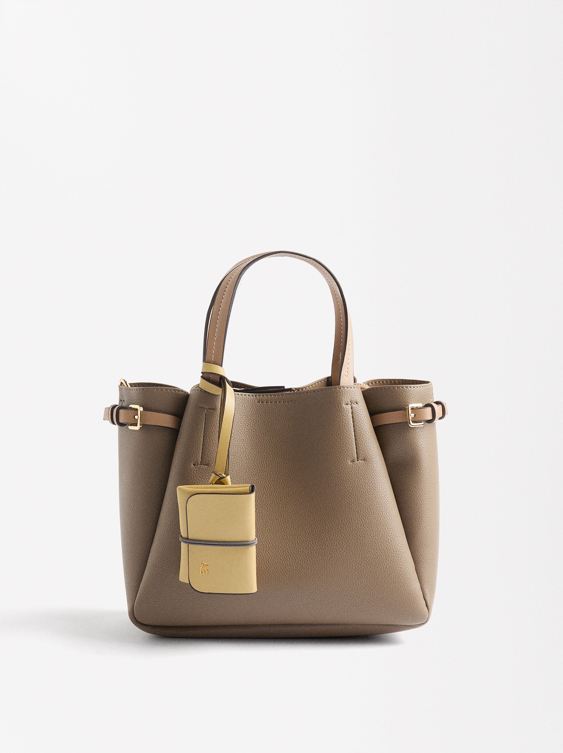 Bolso Tote Con Colgante