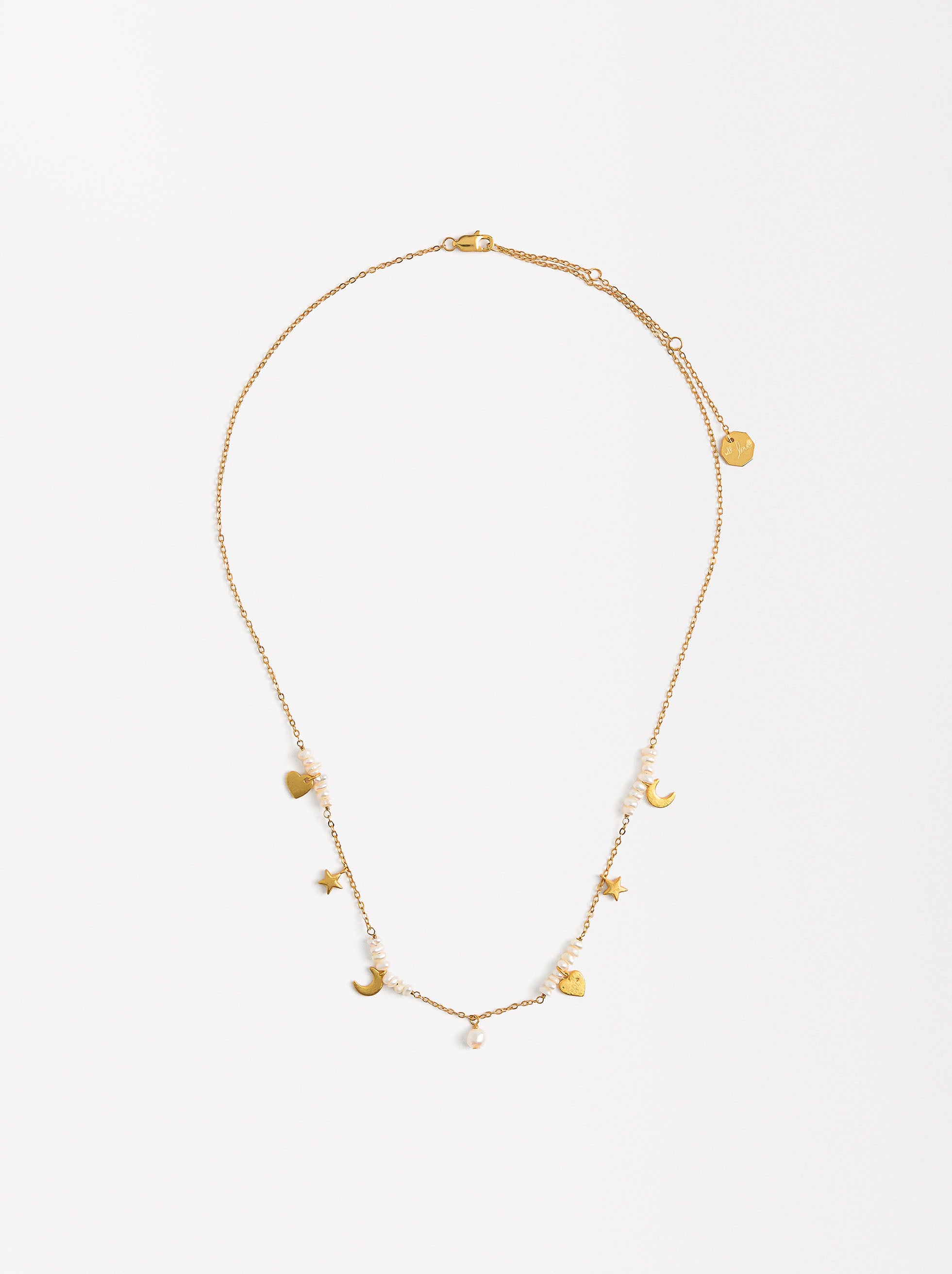 Collar Corto Con Perlas - Plata De Ley 925