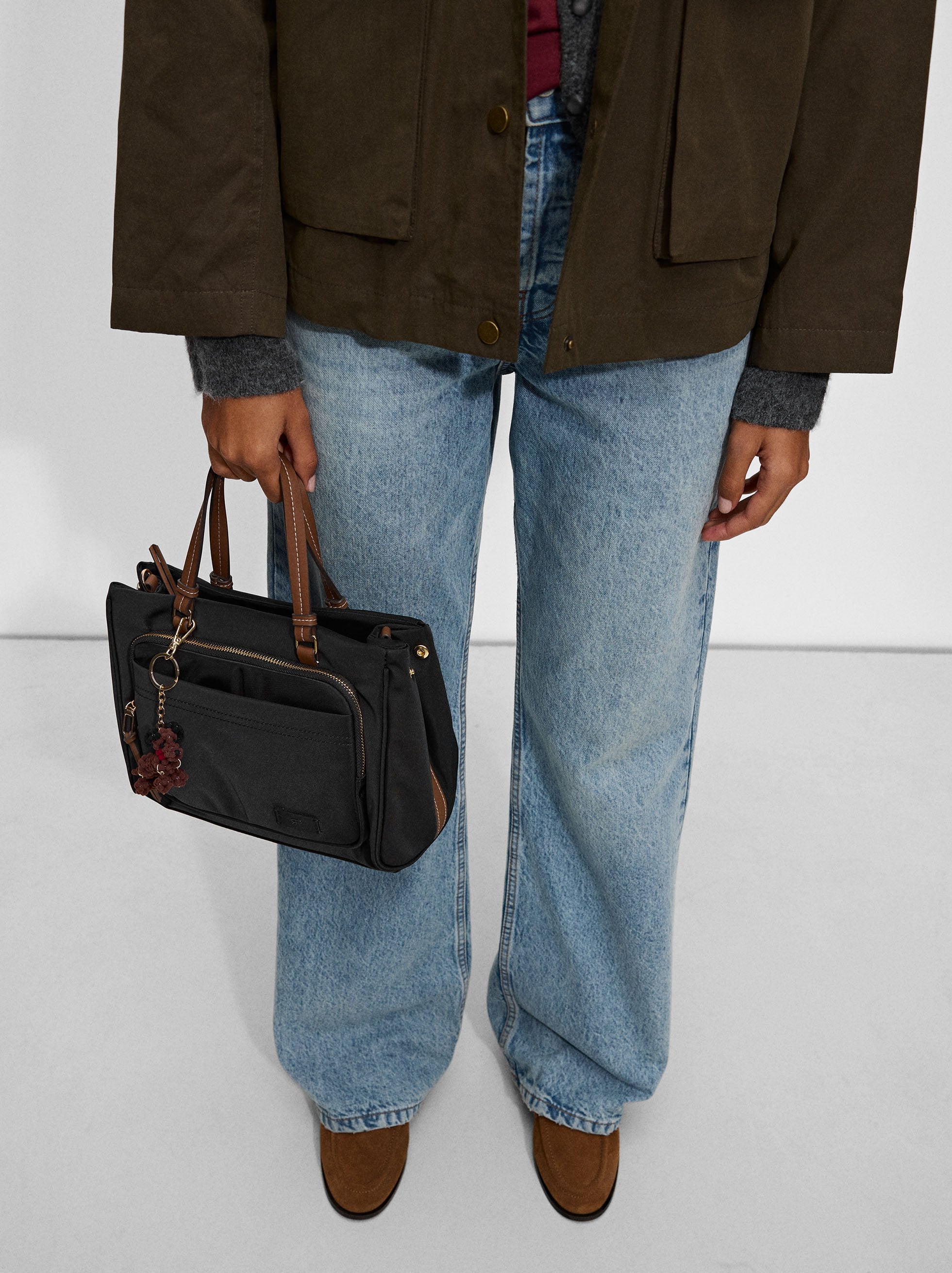 Bolso Tote De Nylon
