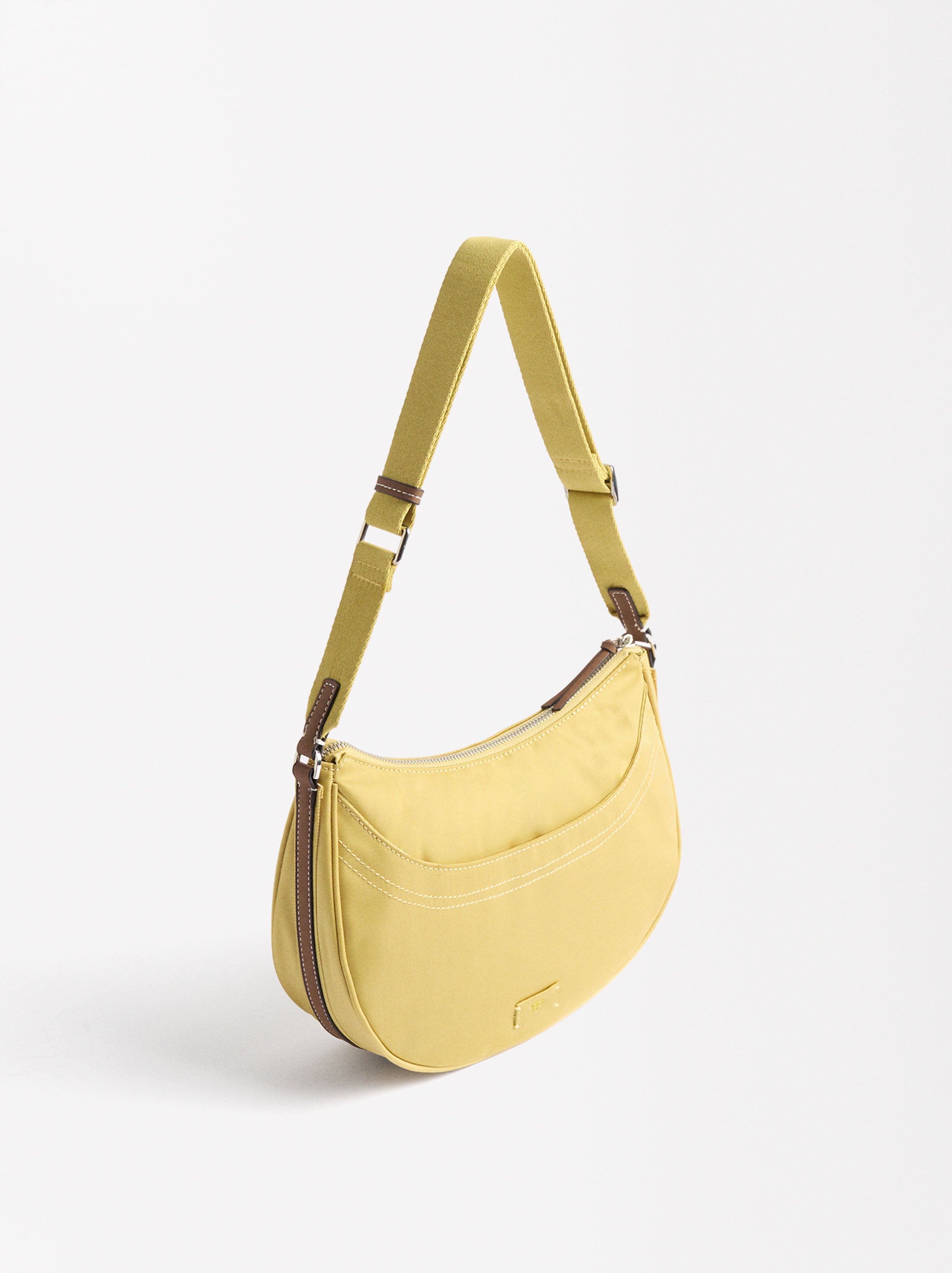 Cartera Bandolera De Nylon Tipo Hobo