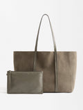 Bolso Shopper De Piel Con Bolso Removible