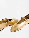 Bailarinas De Piel Metalizadas