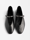 Bailarinas De Piel Con Tachuelas