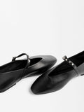 Bailarinas De Piel Con Tachuelas