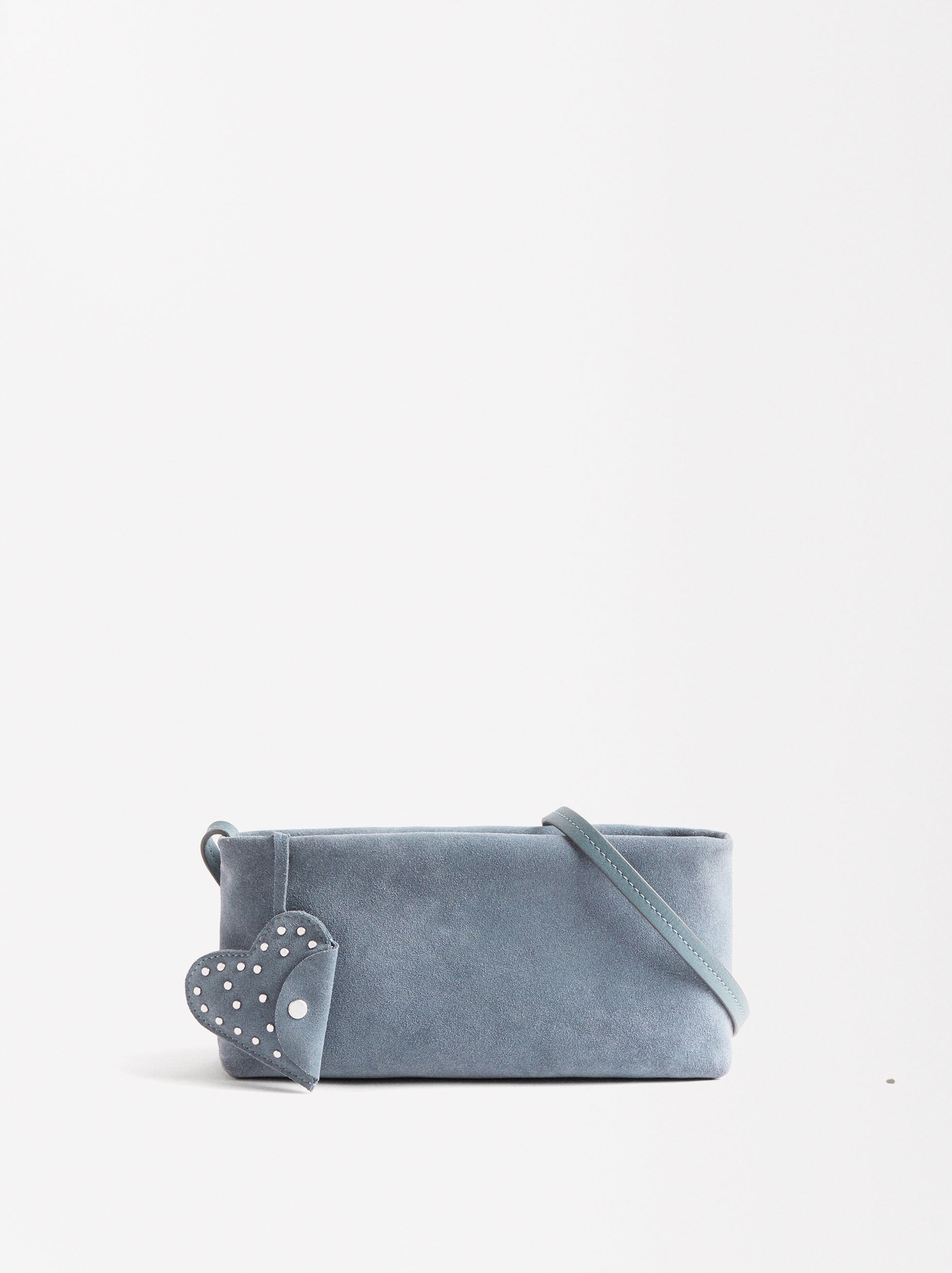 Bolso Bandolera De Piel Con Corazón