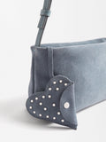 Bolso Bandolera De Piel Con Corazón