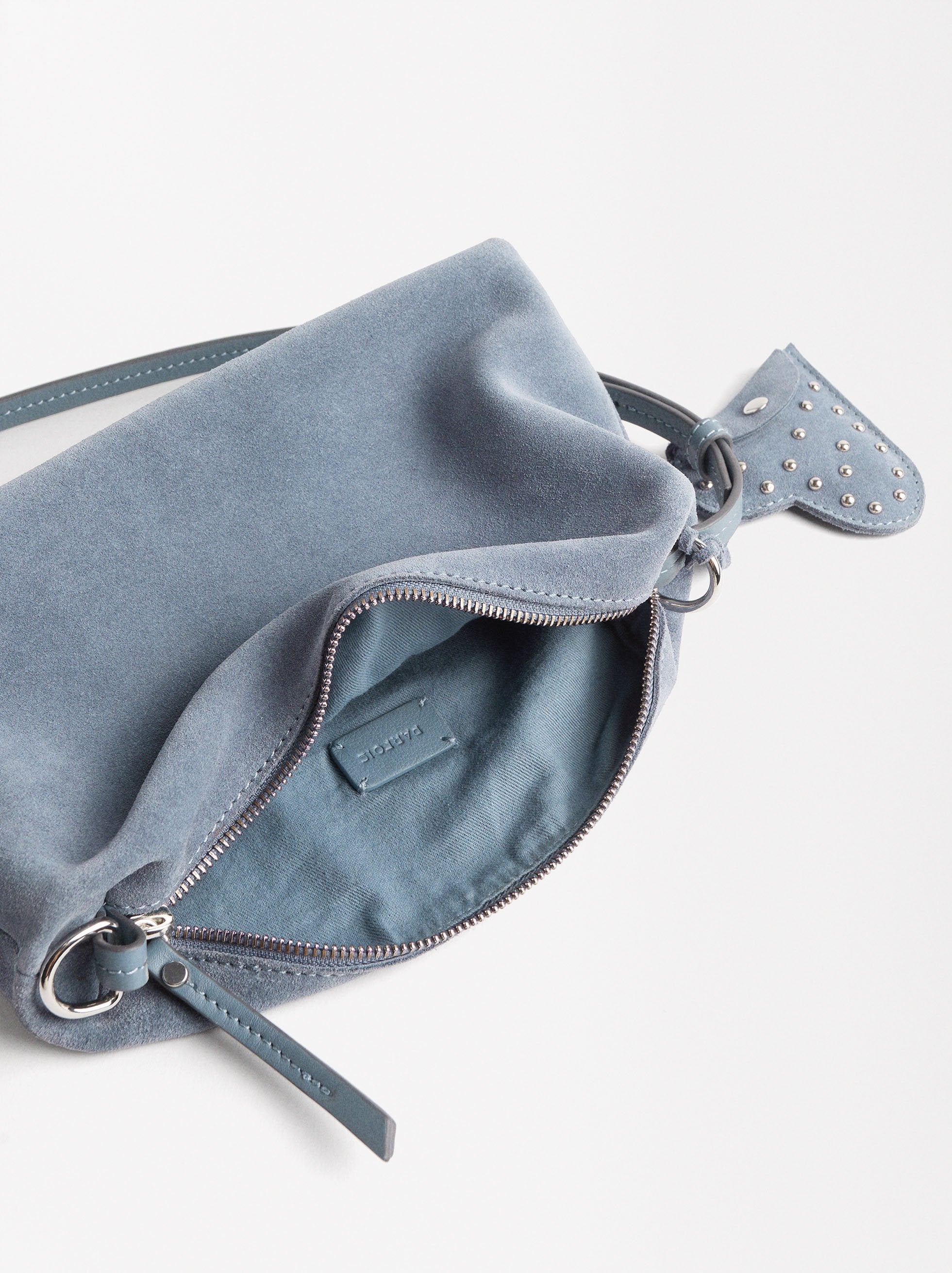 Bolso Bandolera De Piel Con Corazón