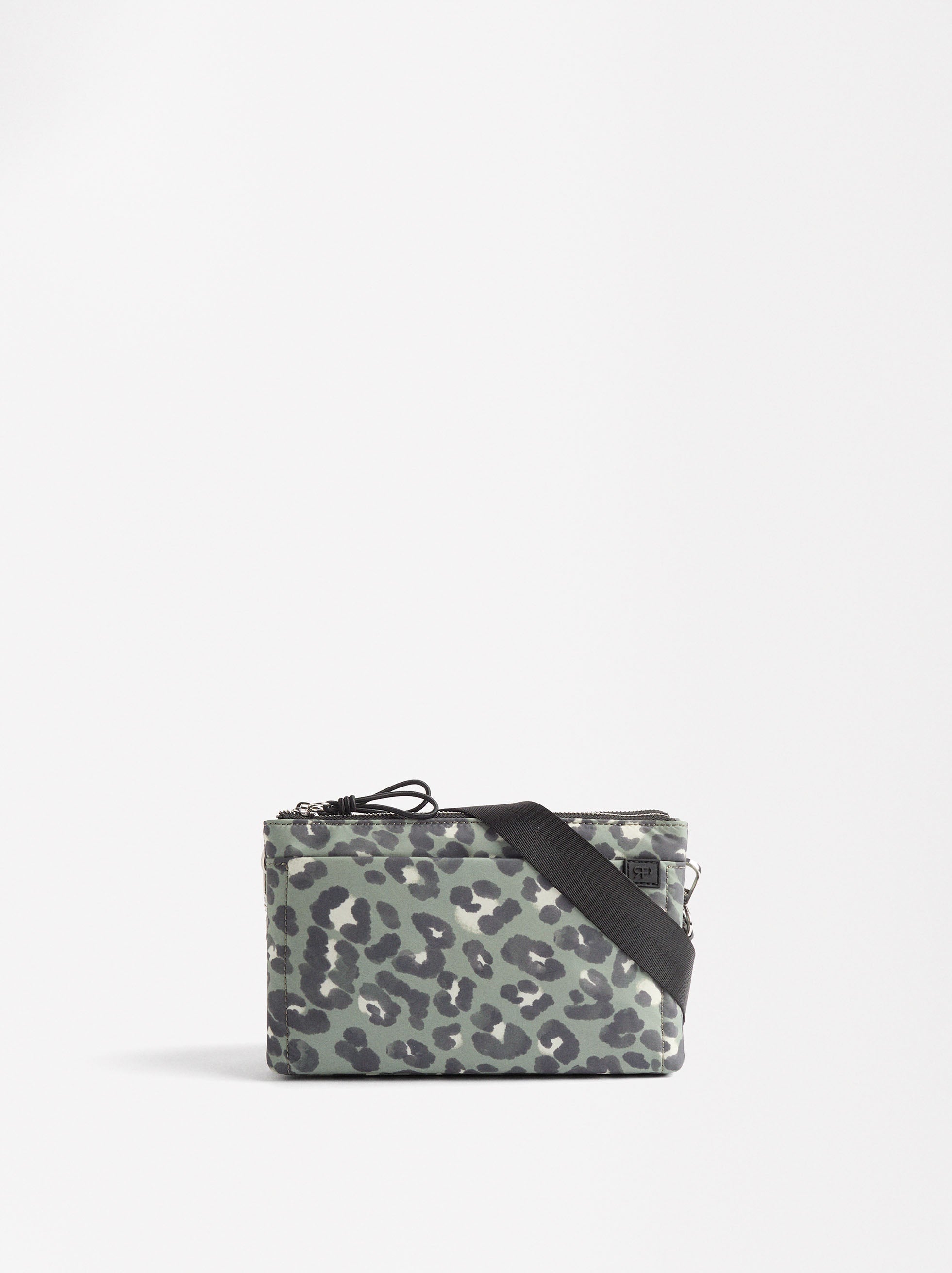 Bolso Bandolera De Nylon Estampada