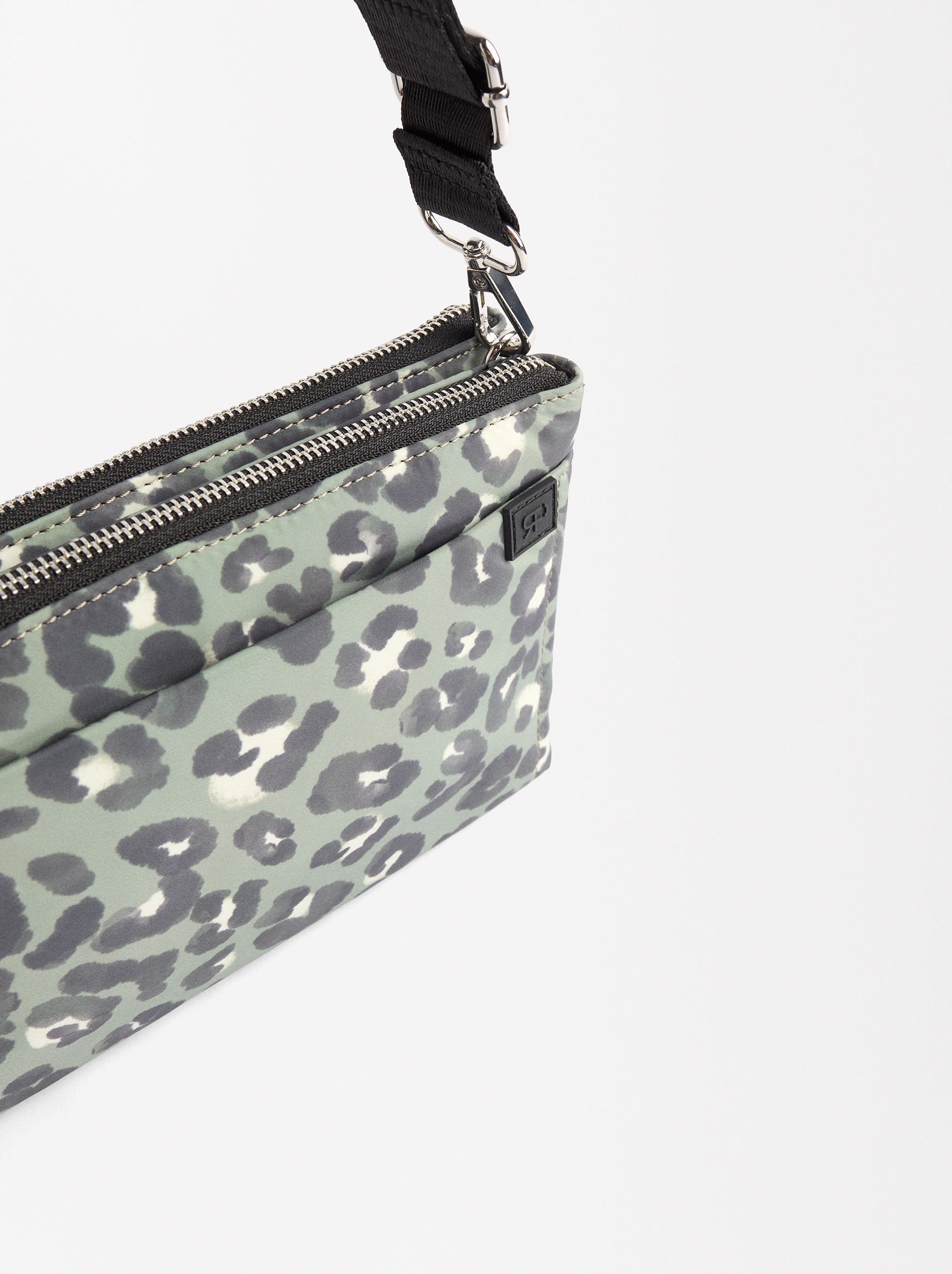 Bolso Bandolera De Nylon Estampada