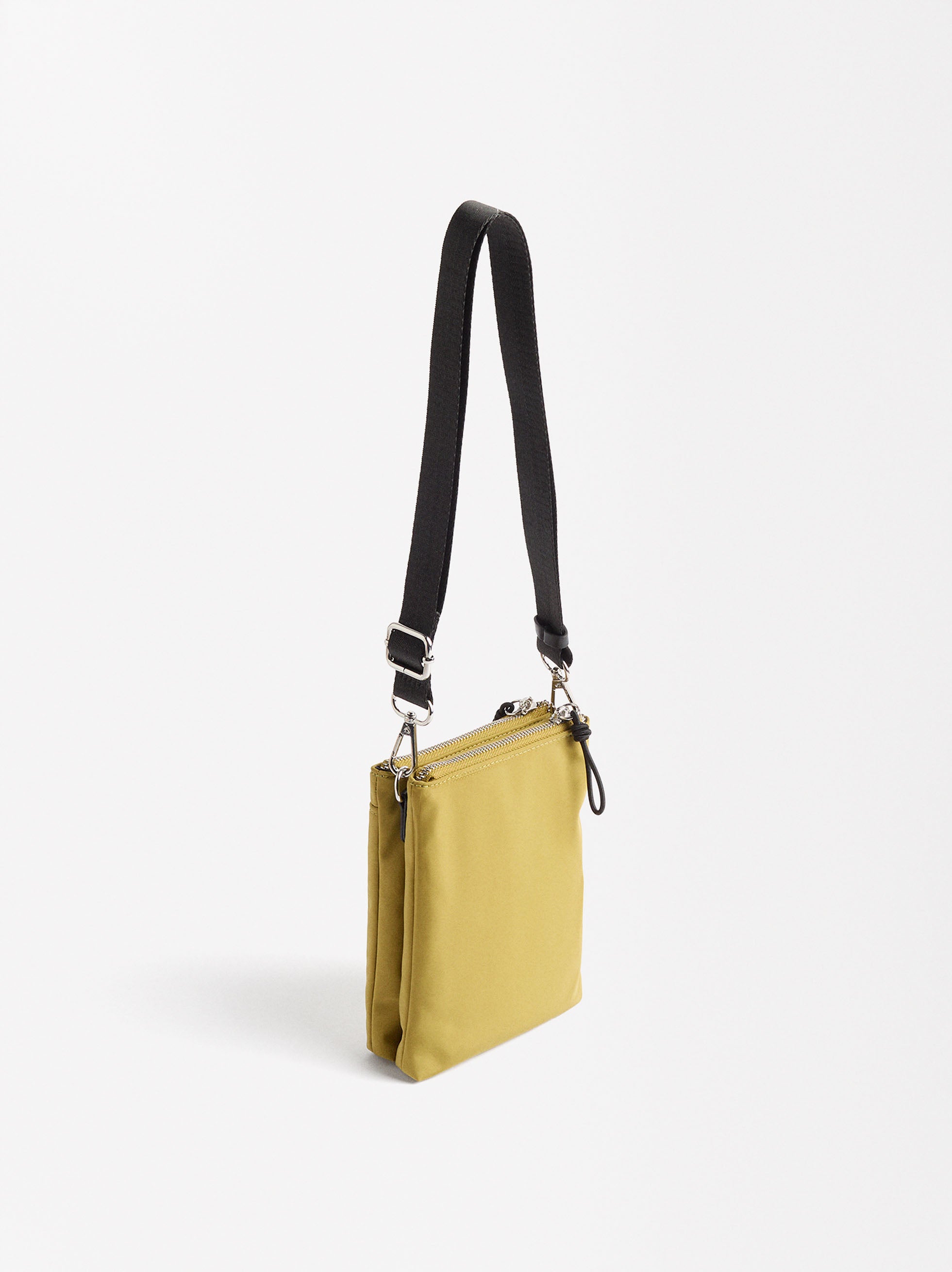 Bolso Bandolera De Nylon Doble
