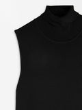 Enterizo De Punto Con Cuello Alto