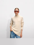 Jersey Con Lana Y Cuello Semi-Alto