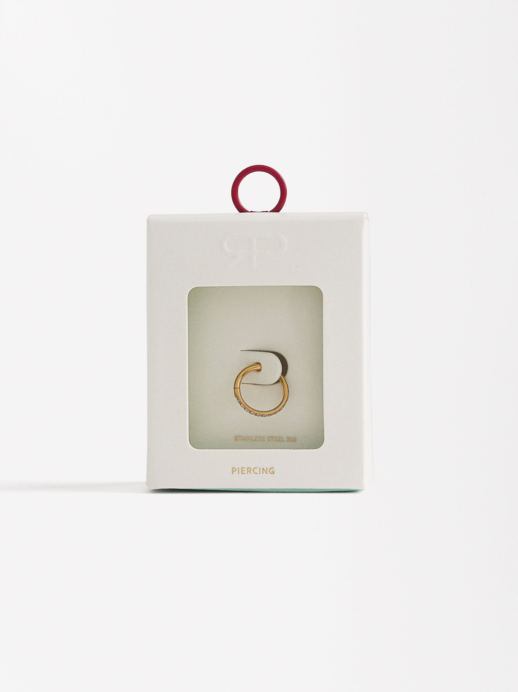 Piercing Con Cristales - Acero Inoxidable