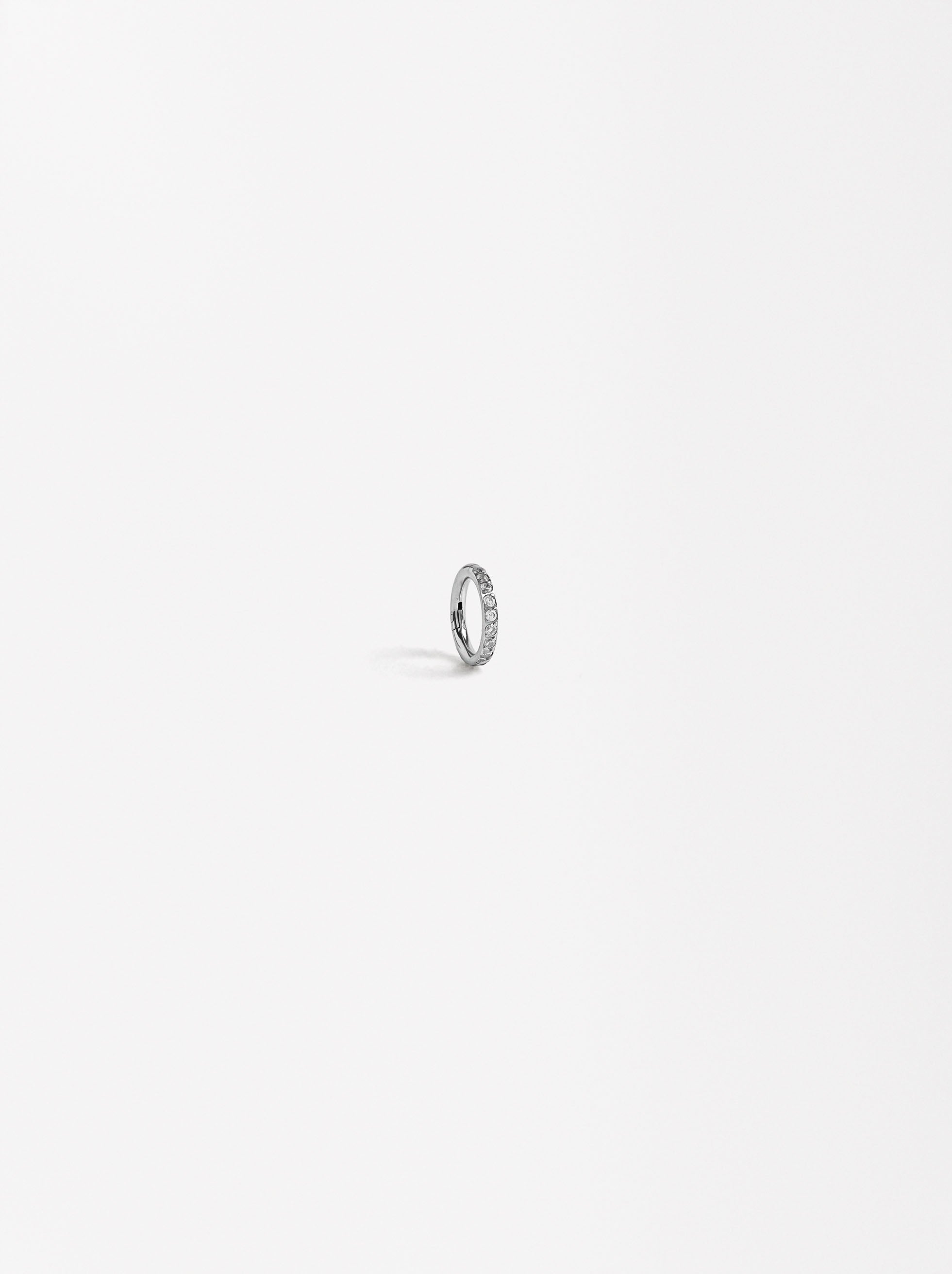 Piercing Con Circonitas - Acero Inoxidable