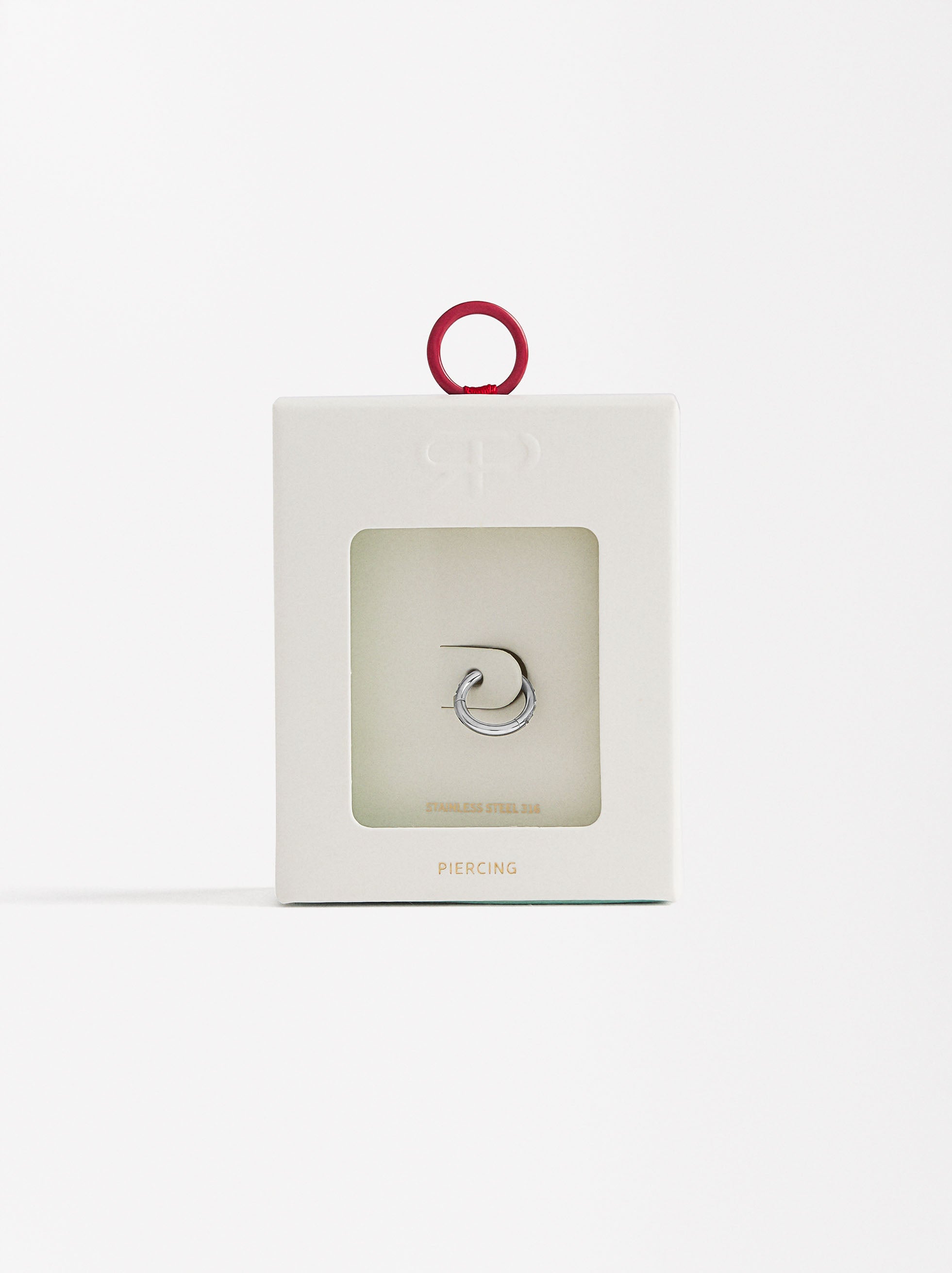 Piercing Con Circonitas - Acero Inoxidable