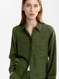 Camisa Fluida Con Efecto Arrugado