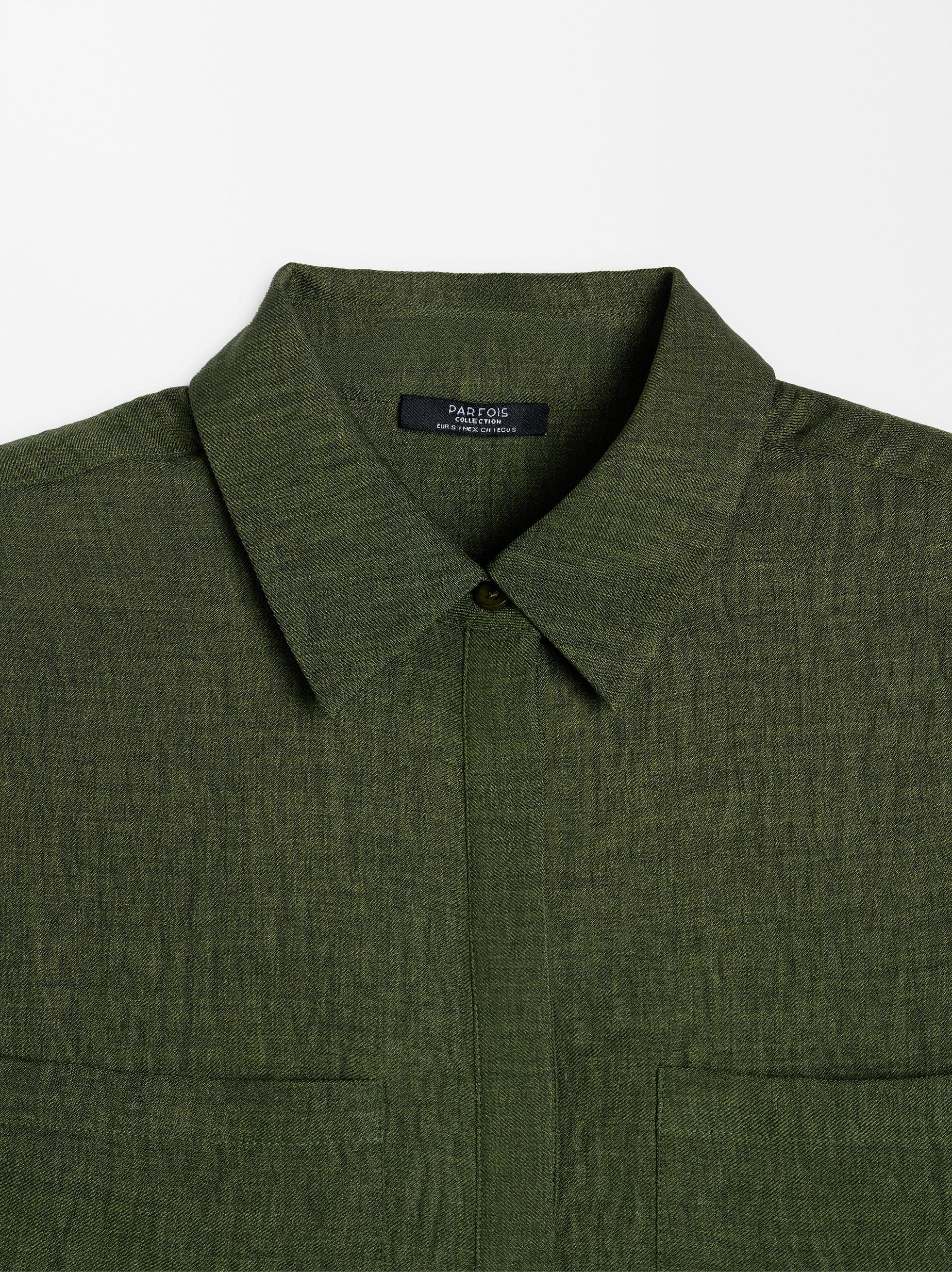 Camisa Fluida Con Efecto Arrugado