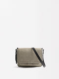 Bolso Bandolera Con Piel