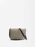 Bolso Bandolera Con Piel