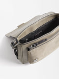 Bolso Bandolera Con Piel