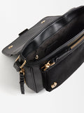 Bolso Bandolera Con Piel